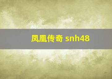 凤凰传奇 snh48